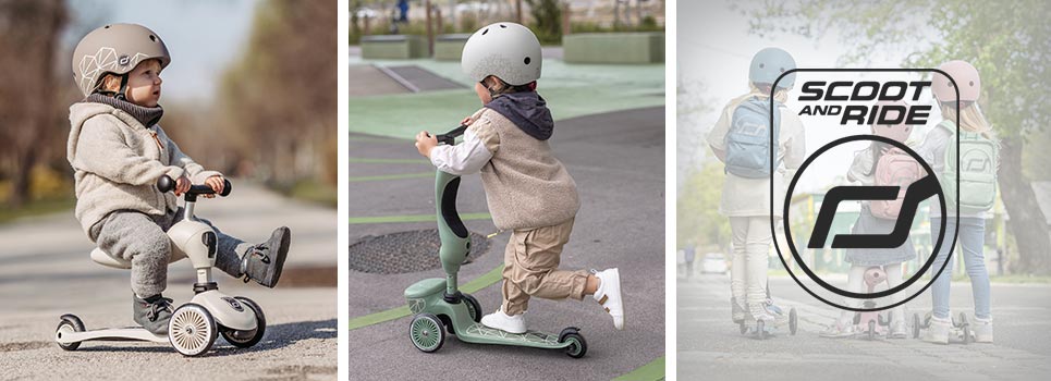 Scoot and Ride løbehjul, hjelm m.m.