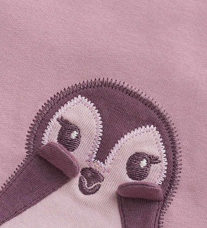 Minymo Sweatshirt - Dawn Pink m. Pingvin