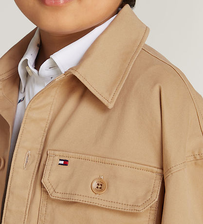 Tommy Hilfiger Skjorte - Utility Overshirt - Classic Khaki