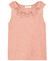 Name It Top - Rib - NmfHelianay - Apricot Blush m. Hulmønster