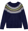 Molo Bluse - Strik - Uld/Akryl - Bae - Blue Calm
