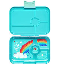 Yumbox Madkasse m. 4 Rum - Bento Tapas - Antibes Blue - Rainbow 