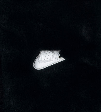 Nike Jakke - Soft & Cozy - Imiteret Pels - Sort