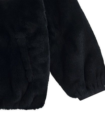 Nike Jakke - Soft & Cozy - Imiteret Pels - Sort