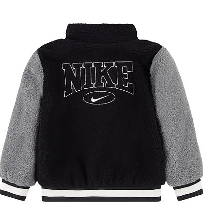 Nike Fleecejakke - Sort/Grå