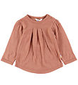 Joha Bluse - Uld - Rød/Brun