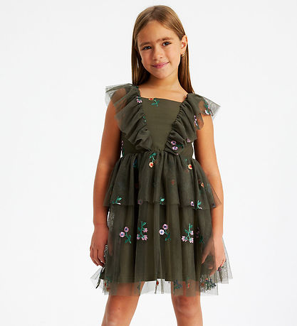 The New Kjole - TnLi - Ivy Green Flower AOP