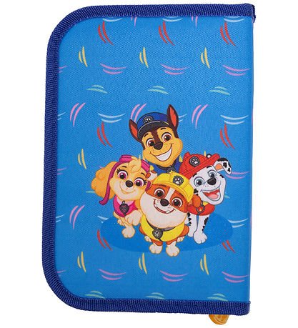 Paw Patrol Penalhus m. Indhold - Blå m. Print