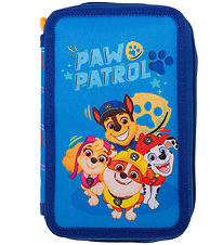 Paw Patrol Penalhus m. Indhold - Dobbelt - Blå m. Print