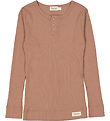 MarMar Bluse - Rib - Modal - Powder Taupe