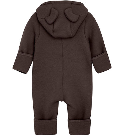 Huttelihut Køredragt - Uldfleece - Raisin m. Ører