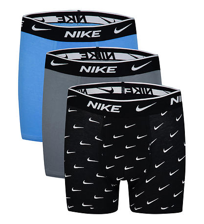 Nike Boxershorts - Dri-Fit Everyday - 3-Pak - Sort/Grå/Blå