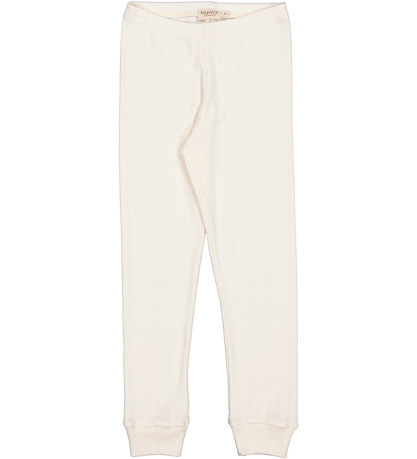 MarMar Nattøj - Modal - Flour White m. Hulmønster