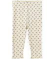 Sofie Schnoor Leggings - Naline - Antique White m. Print/Hulmøns