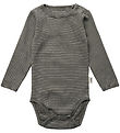 Sofie Schnoor Body l/æ - August - Forest Green m. Striber