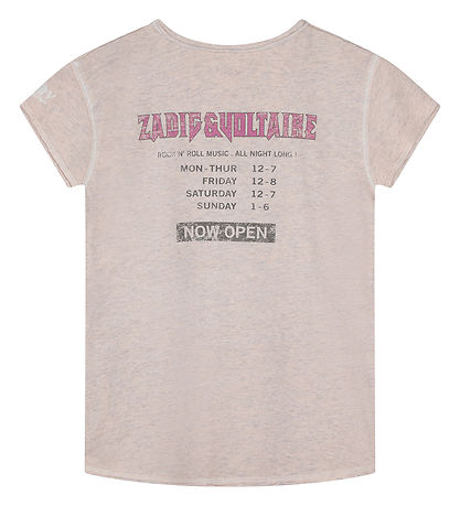 Zadig & Voltaire T-shirt - Apricot m. Print