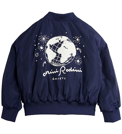 Mini Rodini Jakke - Society Emb Baseball - Blå