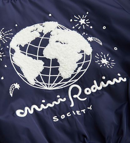 Mini Rodini Jakke - Society Emb Baseball - Blå