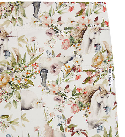 Hust and Claire Leggings - Lisa - Oat Milk m. Enhjørninge