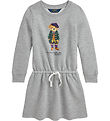 Polo Ralph Lauren Sweatkjole - Gråmeleret m. Bamse