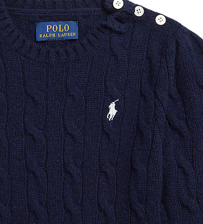 Polo Ralph Lauren Bluse - Uld - Navy
