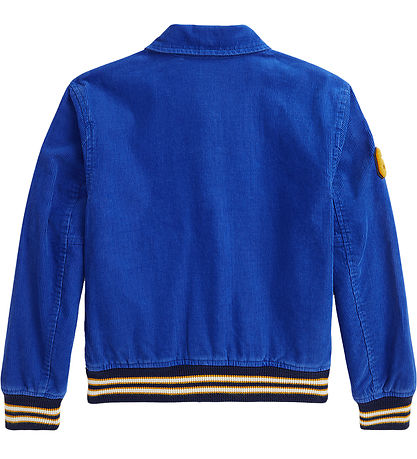 Polo Ralph Lauren Jakke - Fløjl - Blå m. Løve