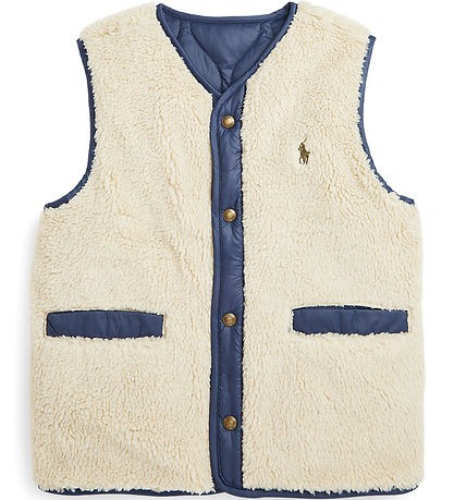 Polo Ralph Lauren Dunvest m. Fleece - Vendbar - Navy/Beige