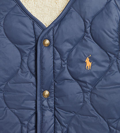 Polo Ralph Lauren Dunvest m. Fleece - Vendbar - Navy/Beige