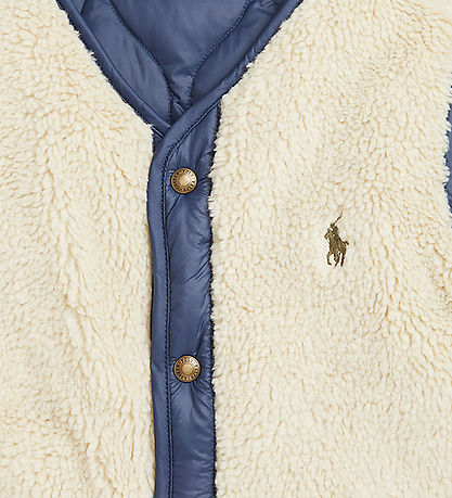 Polo Ralph Lauren Dunvest m. Fleece - Vendbar - Navy/Beige