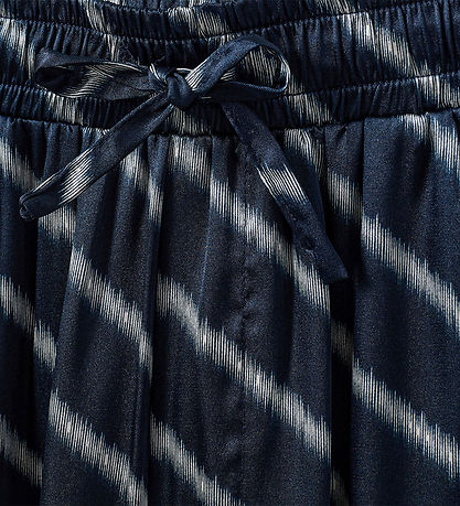 Sofie Schnoor Bukser - Navy Blue m. Striber