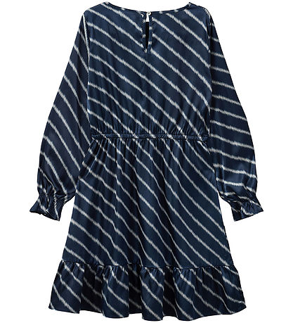 Sofie Schnoor Kjole - Navy Blue m. Striber