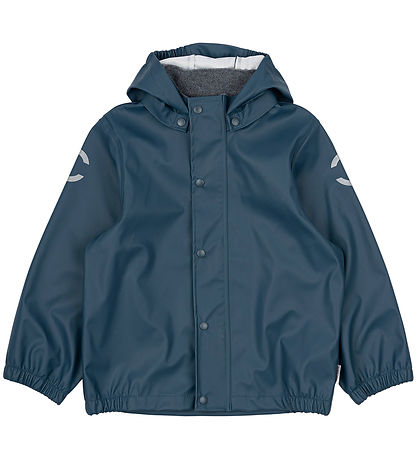 Mikk-Line Regntøj m. Seler - PU - Recycled - Orion Blue