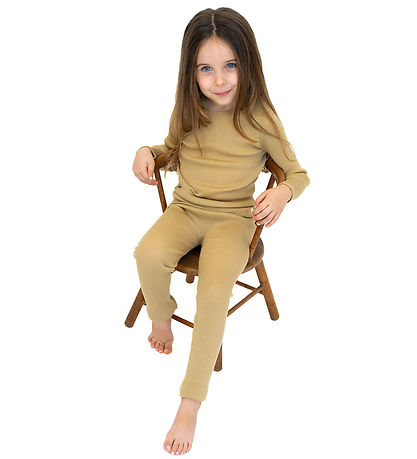 Minimalisma Leggings - Rib - Uld - Arona - Hay