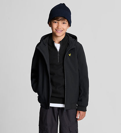 Lyle & Scott Softshelljakke m. Fleece - Jet Black