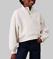 Calvin Klein Fleece Jumper - Sherpa Fleece Zip Up - Ivory