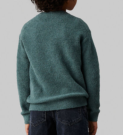 Calvin Klein Bluse - Boucle Crewneck - Strik - North Atlantic