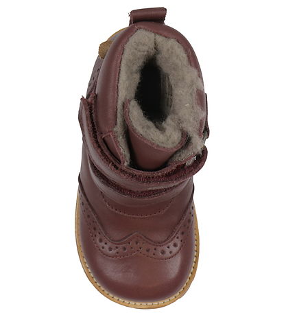 Pom Pom Vinterstøvler - Broque Velcro Boot Tex - Deep Rouge m. F