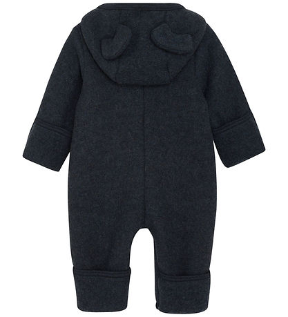 Huttelihut Køredragt - Uldfleece - Navy m. Ører