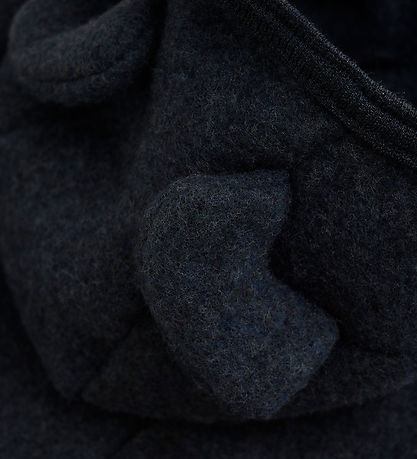 Huttelihut Køredragt - Uldfleece - Navy m. Ører