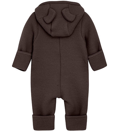Huttelihut Køredragt - Uldfleece - Raisin m. Ører