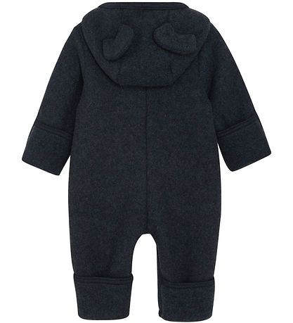 Huttelihut Køredragt - Uldfleece - Navy m. Ører
