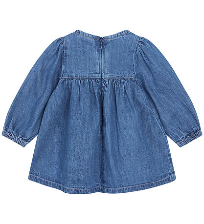 Hust and Claire Kjole - Dalaa - Denim m. Blomster