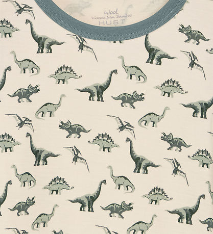Hust and Claire Bluse - Uld/Bambus - Abba - Jade Green m. Dinosa