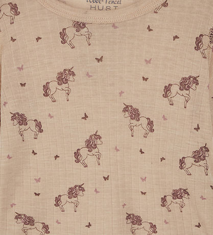 Hust and Claire Bluse - Uld/Tencel - Acel - Rose Cloud m. Enhjør