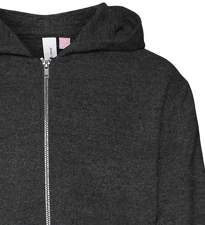 Vero Moda Girl Cardigan m. Hætte - VmBella - Black/Melange
