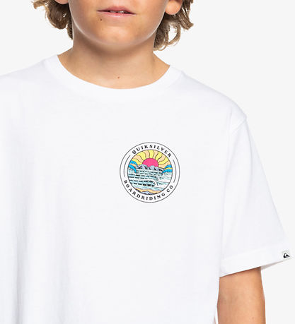 Quiksilver T-shirt - Lots Of Rights - Hvid m. Print