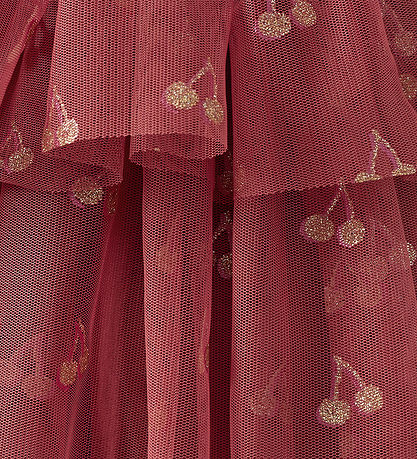 Sofie Schnoor Nederdel - Coral Pink m. Kirsebær/Glimmer