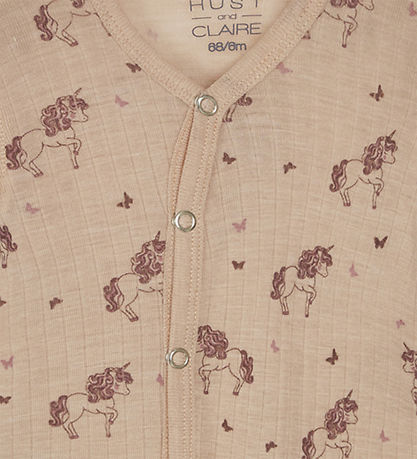 Hust and Claire Natdragt - Uld/Tencel - Rib - Mocel - Rose Cloud