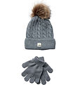 Sofie Schnoor Hue/Handsker - Strik - Grey Melange
