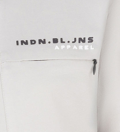 Indian Blue Jeans T-shirt - Pocket Zip - Grå